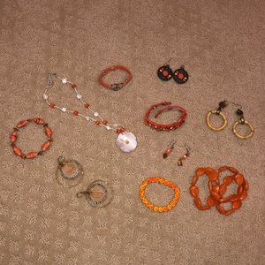 Orange jewelry bundle!